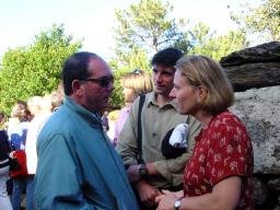 Vereador Humberto Domingues com C�cile Bourgoin-Odic