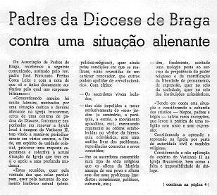 Comunicado da APB em O Caminhense de 22/7/74