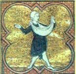 M�s de Outubro representado num calend�rio agr�cola medieval