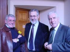 Carlos Alves com Hon�rio Novo (Viana) e Agostinho Lopes (Braga) da CDU