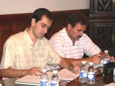 Vereadores Paulo Pereira e Flamiano Martins