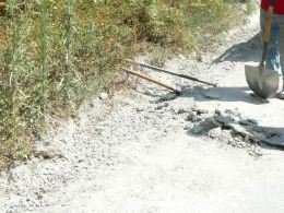 Remo��o de bet�o e garvilha