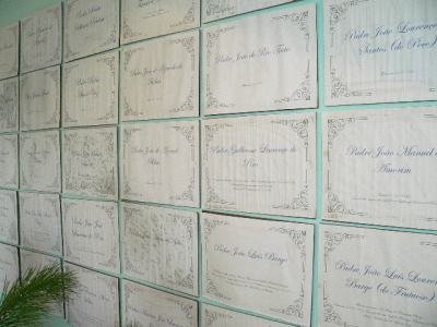 Nomes dos 45 padres de Venade desde 1258