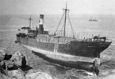 Naufr�gio an�logo Antinous 1910 Cornualha william_cory