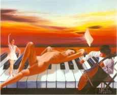 SO�AR, OLEO SOBRE LIENZO PINTADO EN 1997 100X80