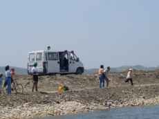 Carrinha do SCC acompanha prova